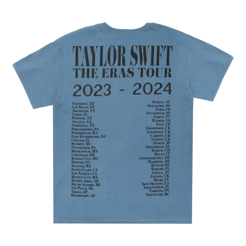 Taylor Swift The Eras Tour Blue T-Shirt