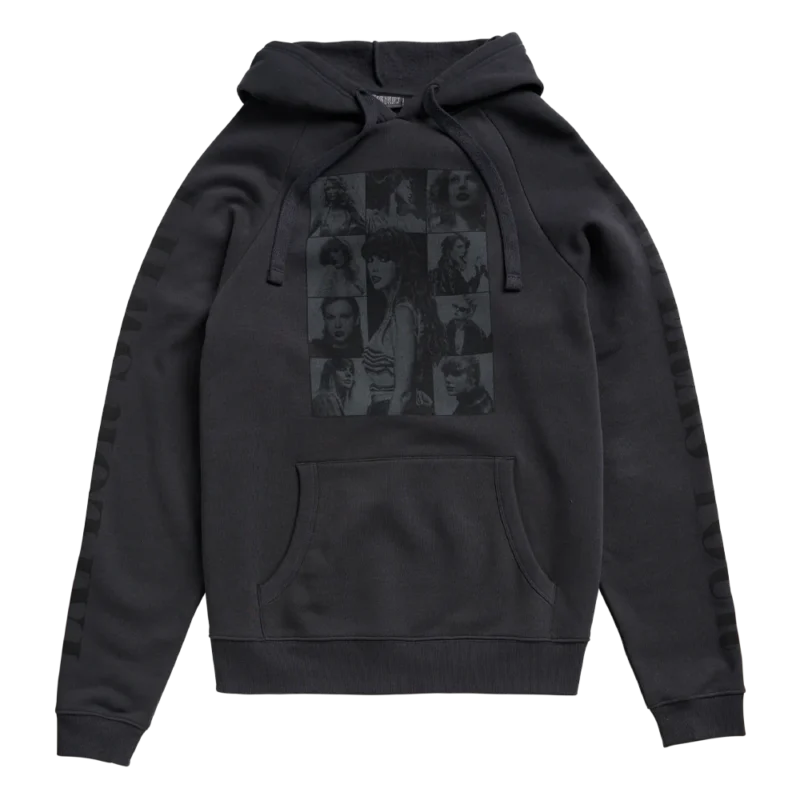 Taylor Swift The Eras Tour US Dates Black Hoodie