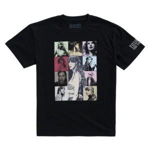 Taylor Swift The Eras Tour US Dates Black T-Shirt