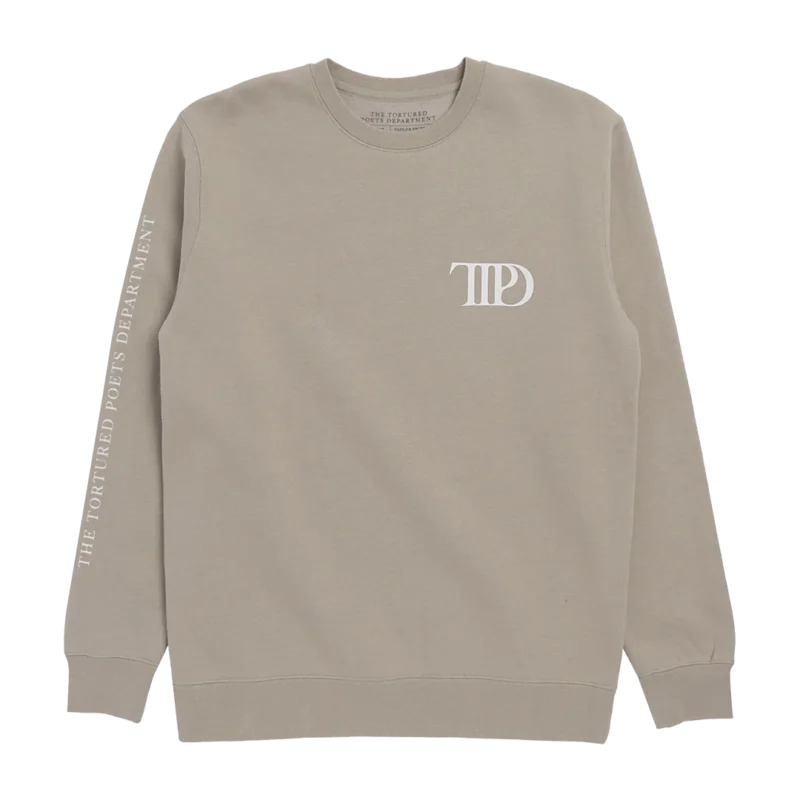 The Tortured Poets Department Beige Crewneck