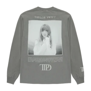 The Tortured Poets Department Gray Photo Long Sleeve T-Shirt