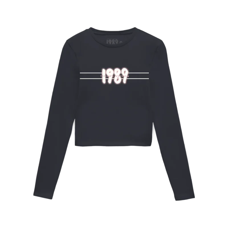 1989 (Taylor's Version) Cropped Navy Long Sleeve