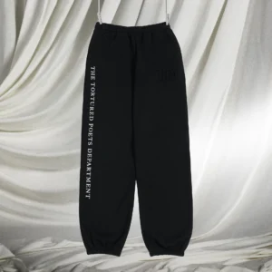 TTPD Black Embossed Sweatpants