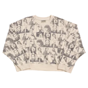 Taylor Swift The Eras Tour Cropped Beige Pullover