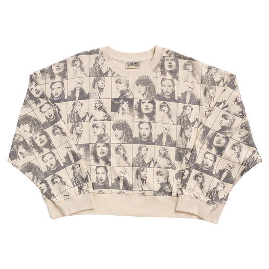 Taylor Swift The Eras Tour Cropped Beige Pullover