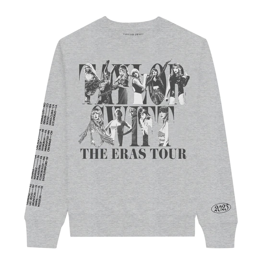 Taylor Swift The Eras Tour Gray Crewneck