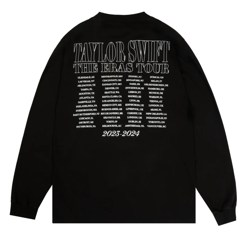 Taylor Swift The Eras Tour TTPD Live Photo Longsleeve Oversized T-Shirt back