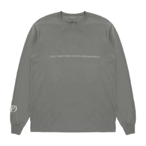 The Tortured Poets Department Gray Photo Long Sleeve T-Shirt