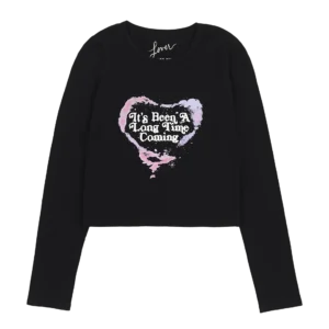 It's Been A Long Time Coming Cropped Longsleeve T-Shirt