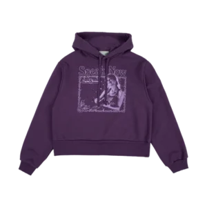 The Story Of Us Purple Crop Hoodie